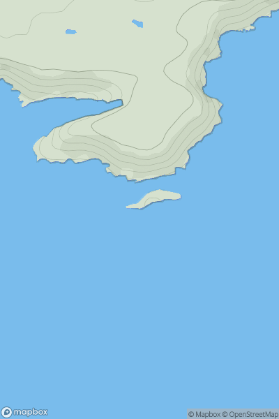 Thumbnail image for Mew Stone [South-West Wales] showing contour plot for surrounding peak